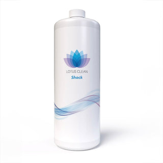 Flasche Lotus Clean Shock – starkes Desinfektionsmittel ohne Chlor zur Entfernung von Biofilm und Für klares, hygienisches Whirlpoolwasser
