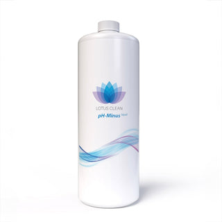 Flasche Lotus Clean pH-Minus Liquid – senkt pH Wert, beugt Kalkbildung und Metallverfaerbungen vor, für klares, hygienisches Whirlpoolwasser