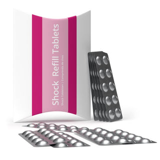 Packung Lotus Clean Shock Refill Tabletten (100 Stück) – geeignet für den Lotus Clean Pooltester zur Kontrolle des Shock-Werts für klares und hygienisches Wasser